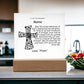 Acrylic Square Plaque-Personalized Religious quote