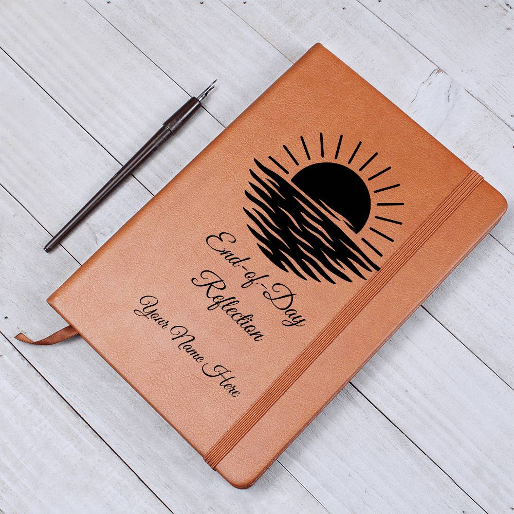 Graphic Leather Journal-Personalized Self Discovery
