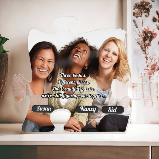 Acrylic Puzzle Plaque-Personalized picture and names-Besties (4)