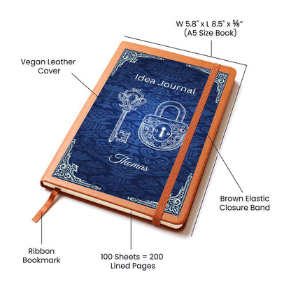 Graphic Leather Journal-Premium Idea Book (33)