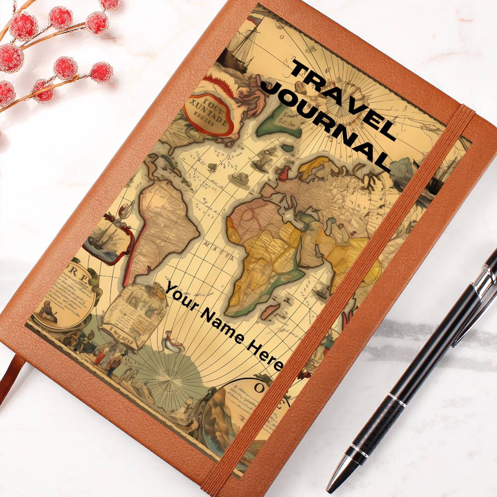 Graphic Leather Journal– Meaningful Gift Journal for him