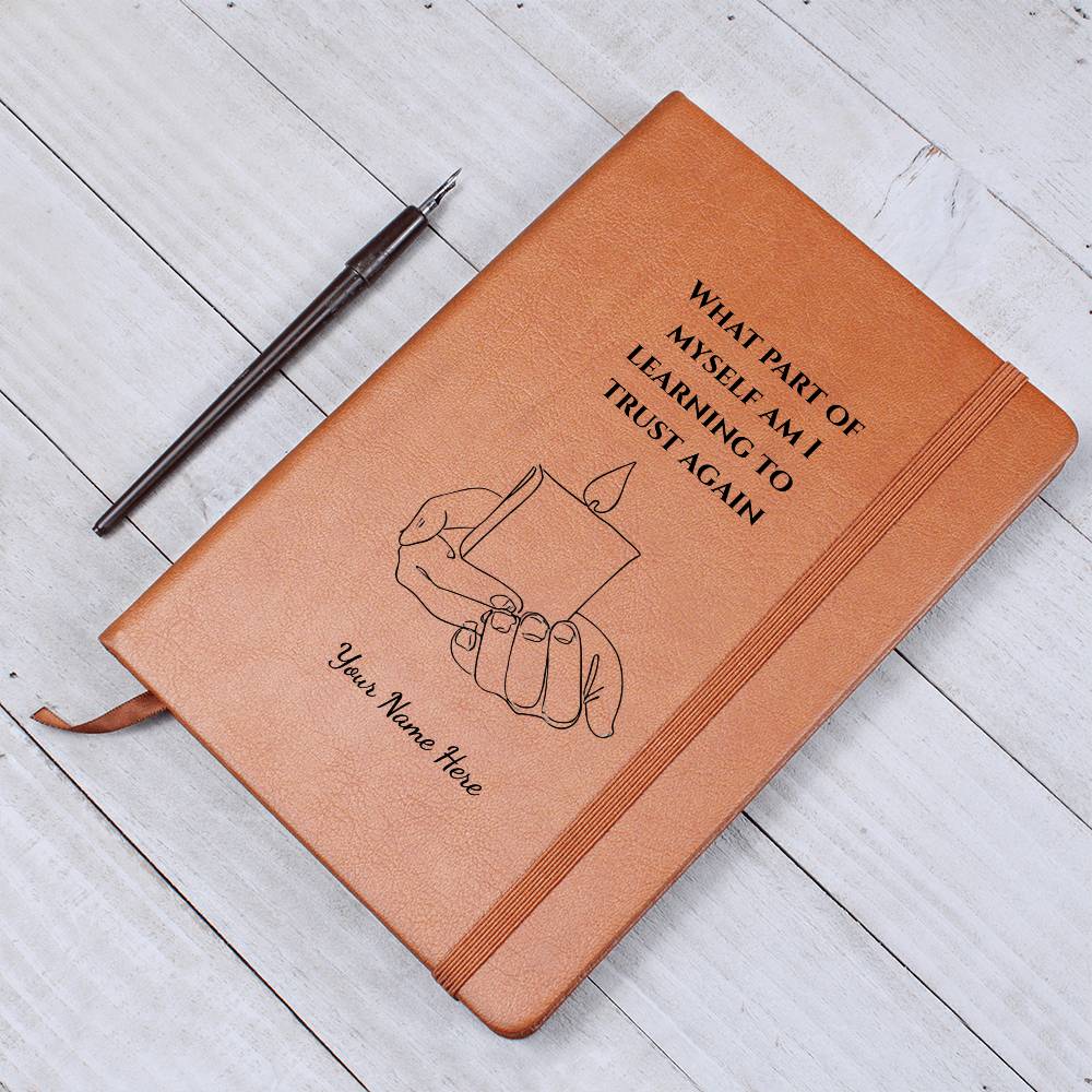 Graphic Leather Journal-Personalized Self Discovery