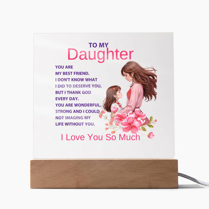 Acrylic Square Plaque-Mother to Daughter  (92)