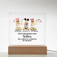 Acrylic Square Plaque-Personalized Besties Sisters