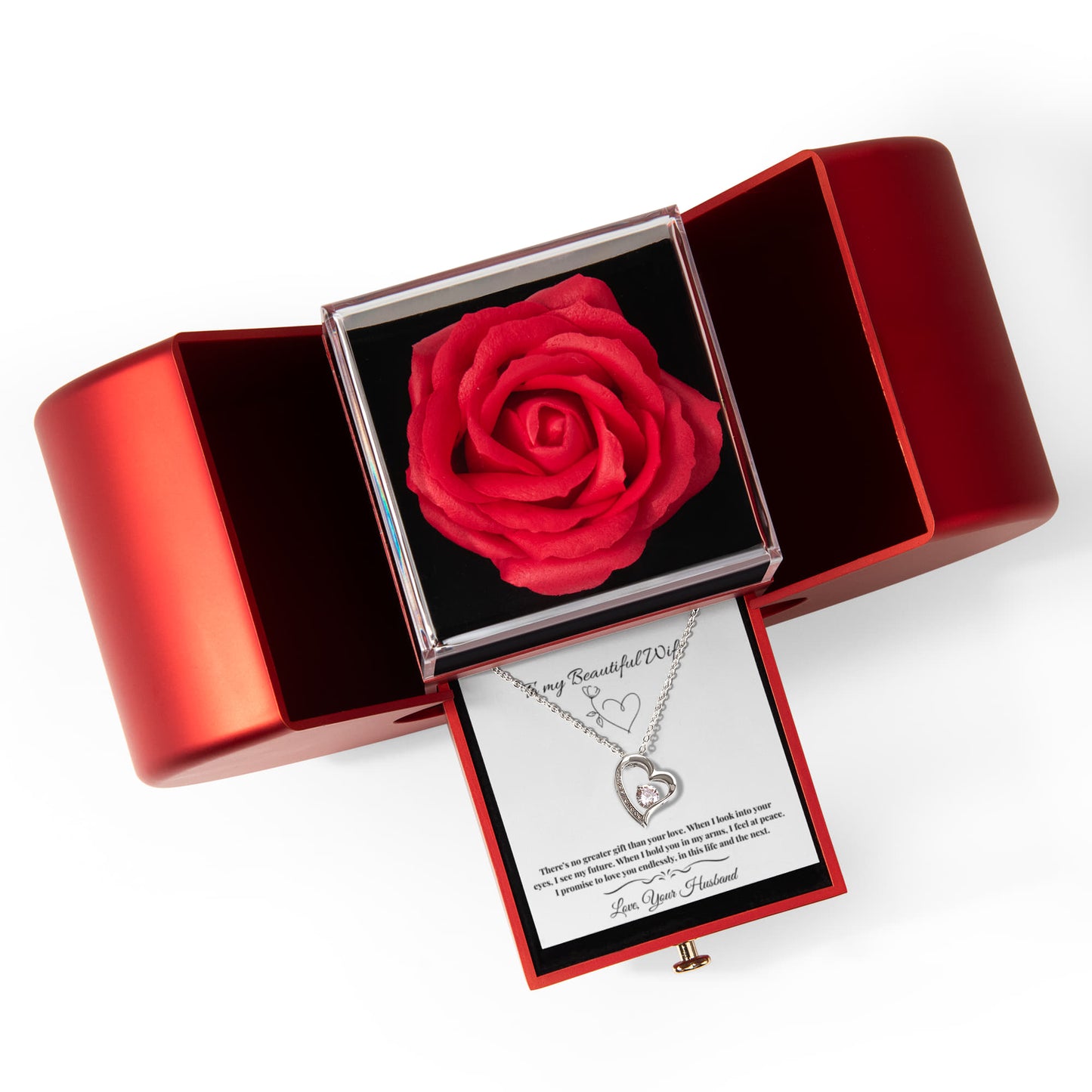 Forever Love + Red Rose Box-Wife gift