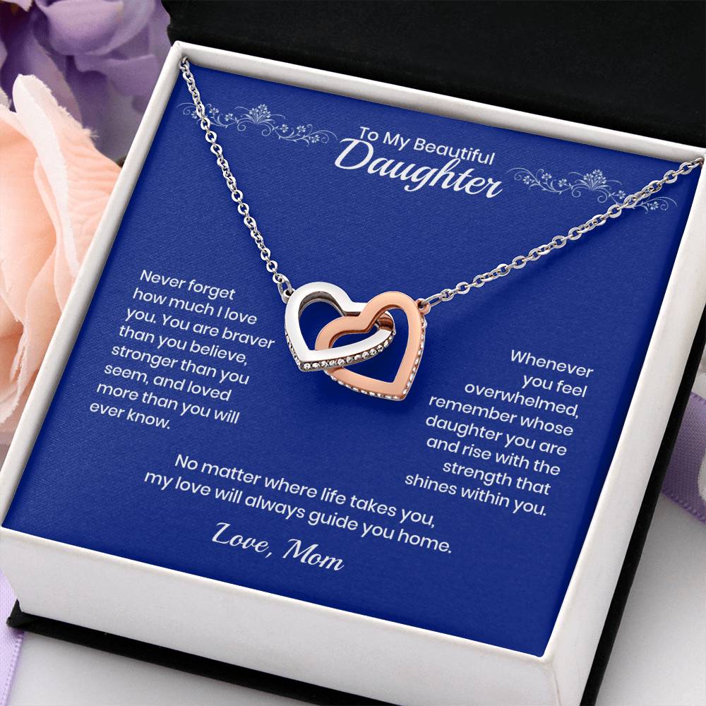 Daughter – Interlocking Heart Necklace (86)