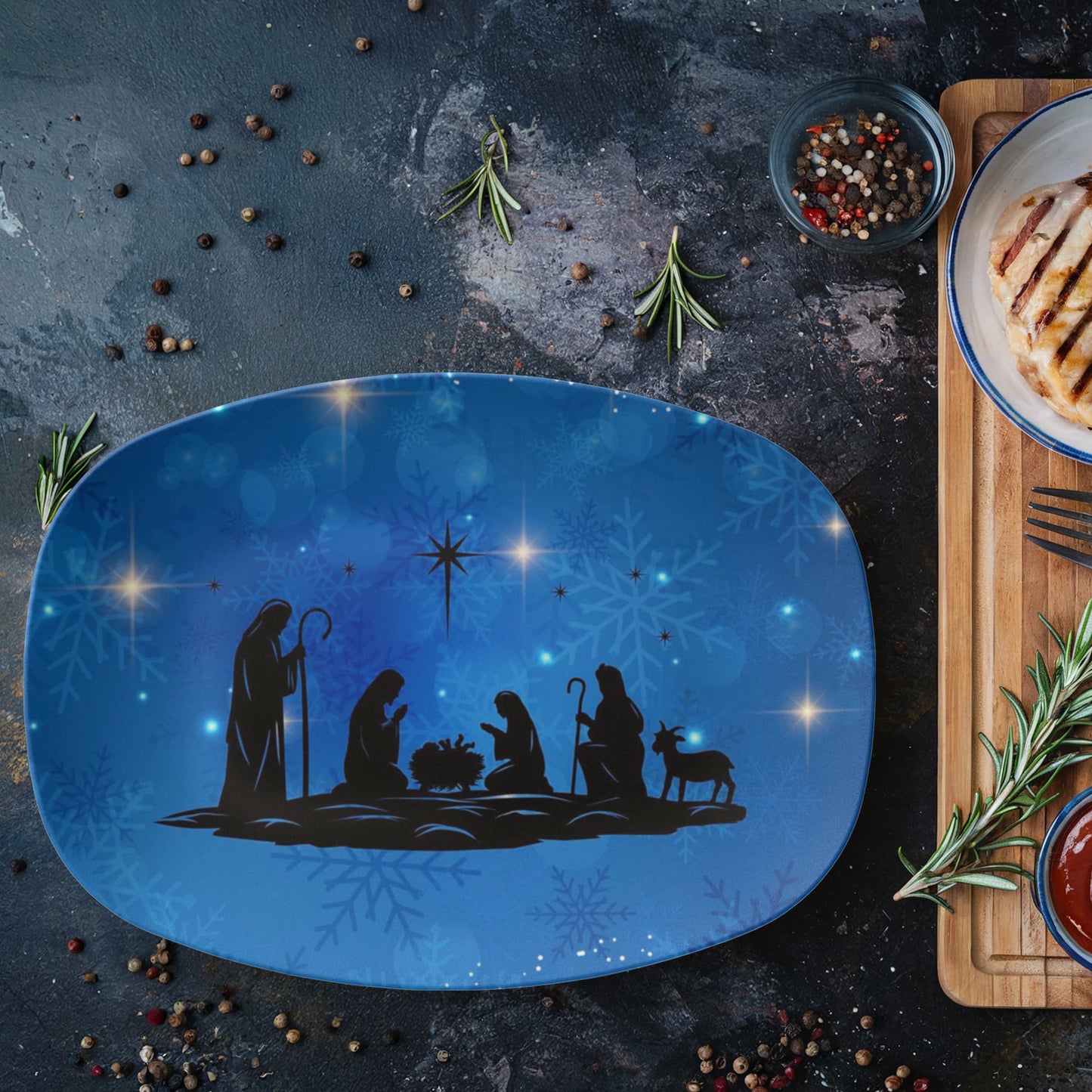 10”x14” Platter-Nativity Holiday (7)