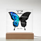 Blue Butterfly  Acrylic Plaque – To My Daughter (From Dad)