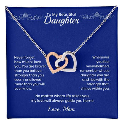 Daughter – Interlocking Heart Necklace (86)
