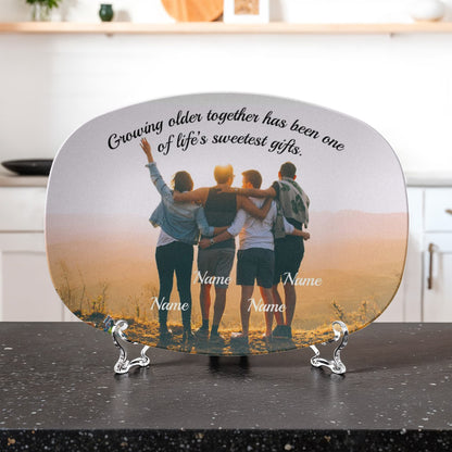 10”x14” Platter-Personalized with picture and name(s)