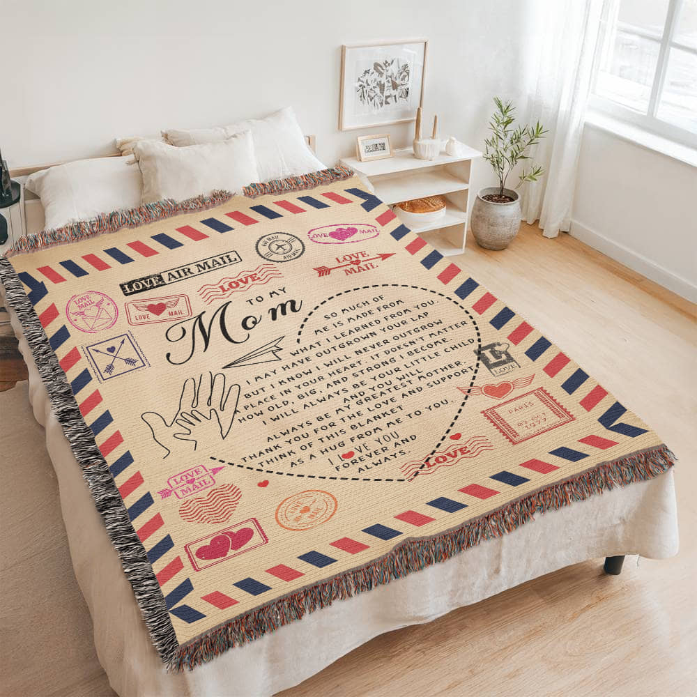 Heirloom Woven Blanket – To Mom – Artwork Gift