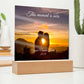Acrylic Square Plaque-Personalized Couple