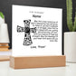 Acrylic Square Plaque-Personalized Religious quote