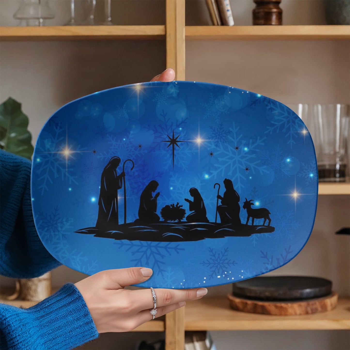 10”x14” Platter-Nativity Holiday (7)