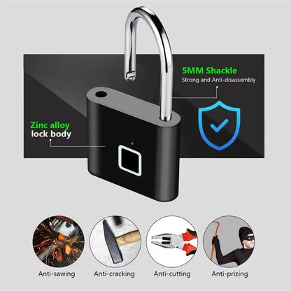 Keyless Smart Fingerprint  Padlock