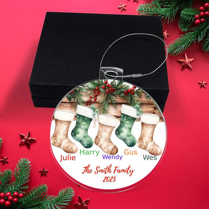 Family Stocking-Personalized Acrylic Ornament (57)